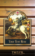 Load image into Gallery viewer, George &amp; The Dragon Personalised Home Bar Sign Custom Signs from Twofb.com bar signs .co.uk
