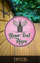 Load image into Gallery viewer, Gin Angel Personalised Bar Sign Custom Signs from Twofb.com Pub Signs.com
