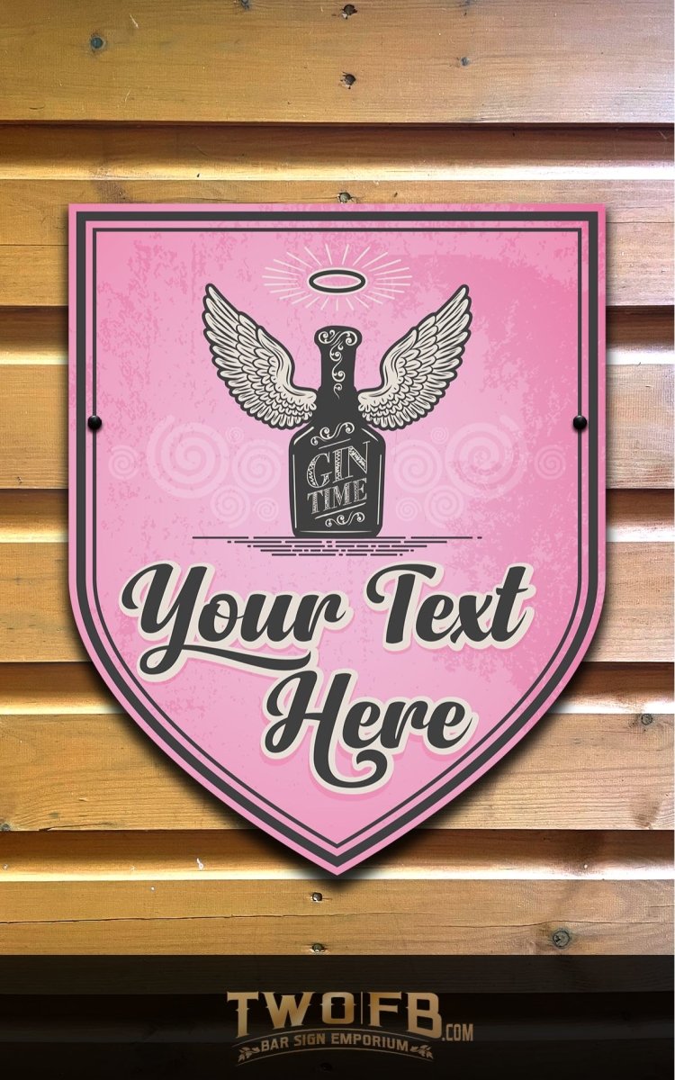 Gin Angel Personalised Gin Bar Sign Custom Signs from Twofb.com Custom bar signs