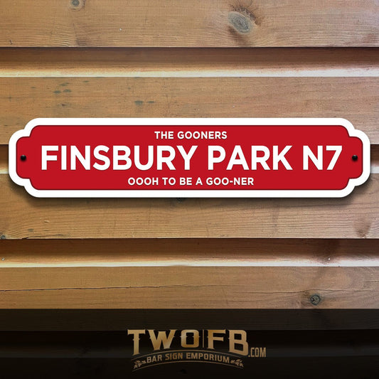 Arsenal FC | Gooners Road Sign | Road Sign  | Premiership football sign | Man Cave | Pub Sign