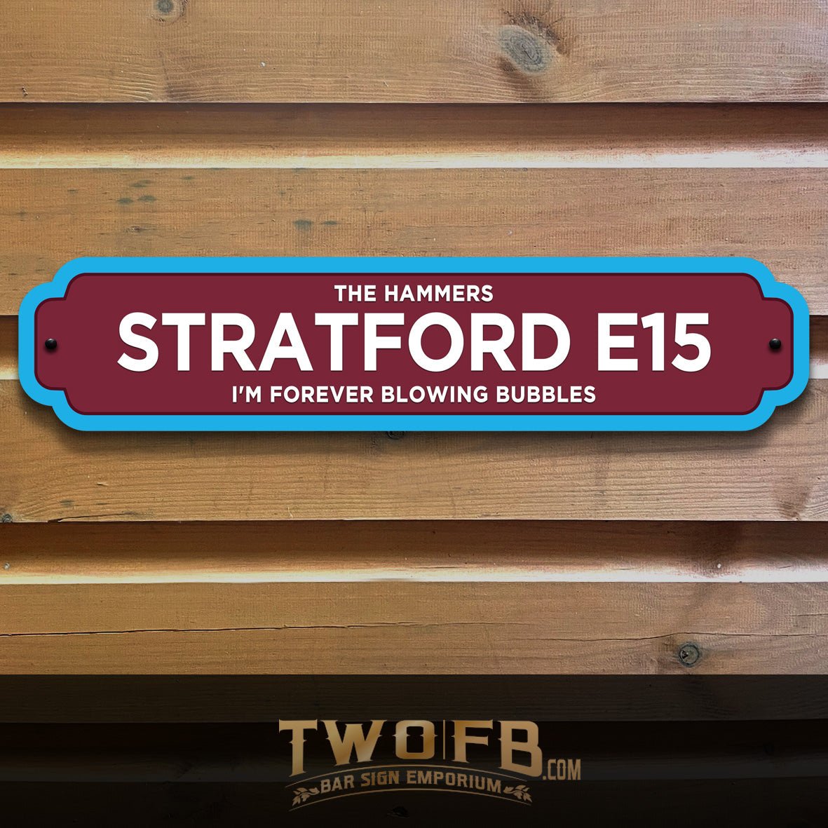 West Ham | London Stadium Road Sign | Vintage Road Sign