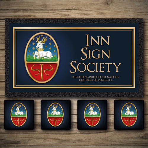 Inn Sign Society | Custom Bar Runner | Beer coaster