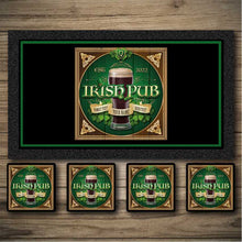 Load image into Gallery viewer, Irish bar runner, irish beer mats, Irish bar coasters, Irish bar signs
