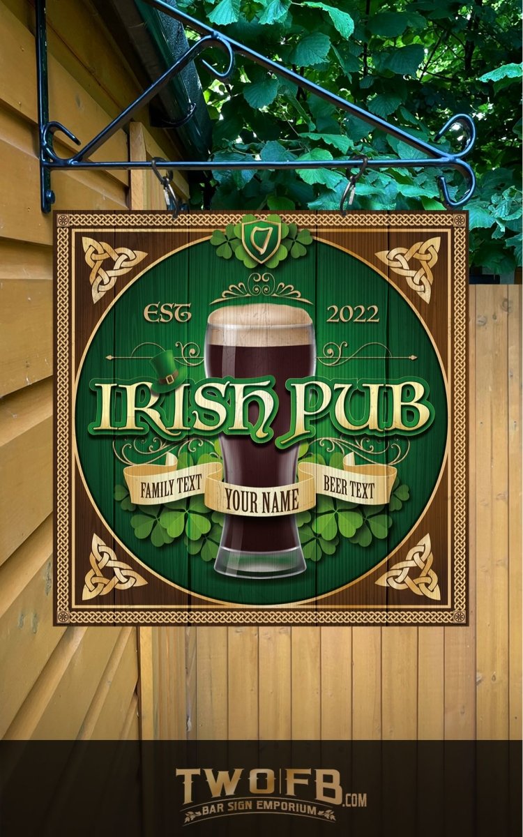Irish Pub Personalised Bar Sign Custom Signs from Twofb.com Bar Signs