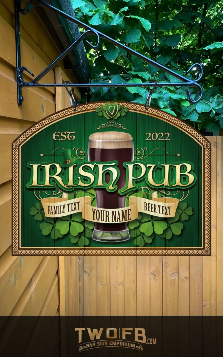 Irish Pub Personalised Bar Sign Custom Signs from Twofb.com Pub Signs