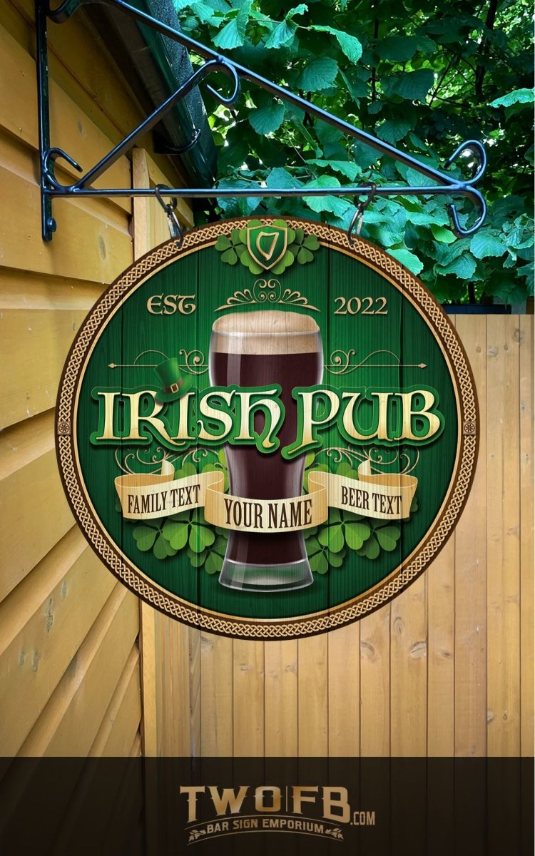 Irish Pub Personalised Bar Sign Custom Signs from Twofb.com signs for bars