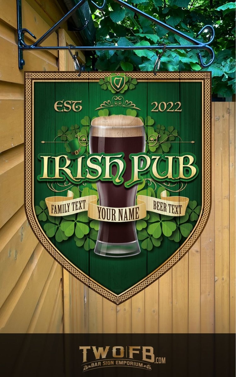 Irish Pub Personalised Bar Sign Custom Signs from Twofb.com Custom Pub Signs