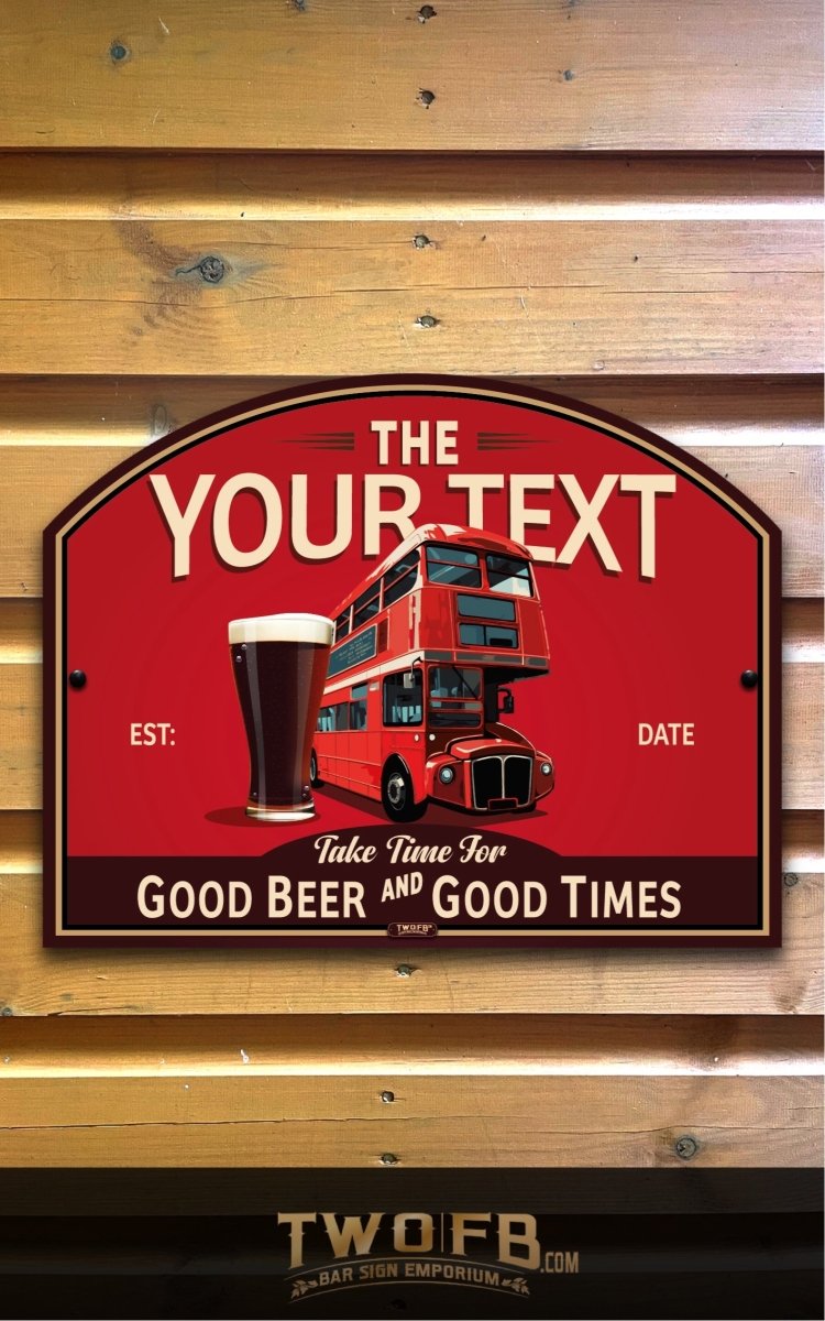 Last Stop | Personalised Bar Sign | Bar Signs – Two Fat Blokes Ltd
