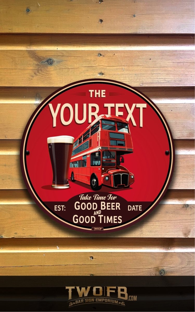 Last Stop | Personalised Bar Sign | Bar Signs – Two Fat Blokes Ltd
