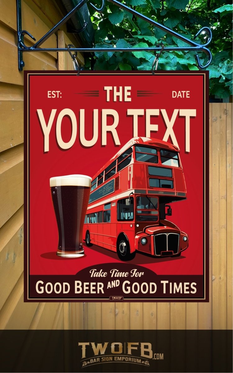 Last Stop | Personalised Bar Sign | Bar Signs – Two Fat Blokes Ltd