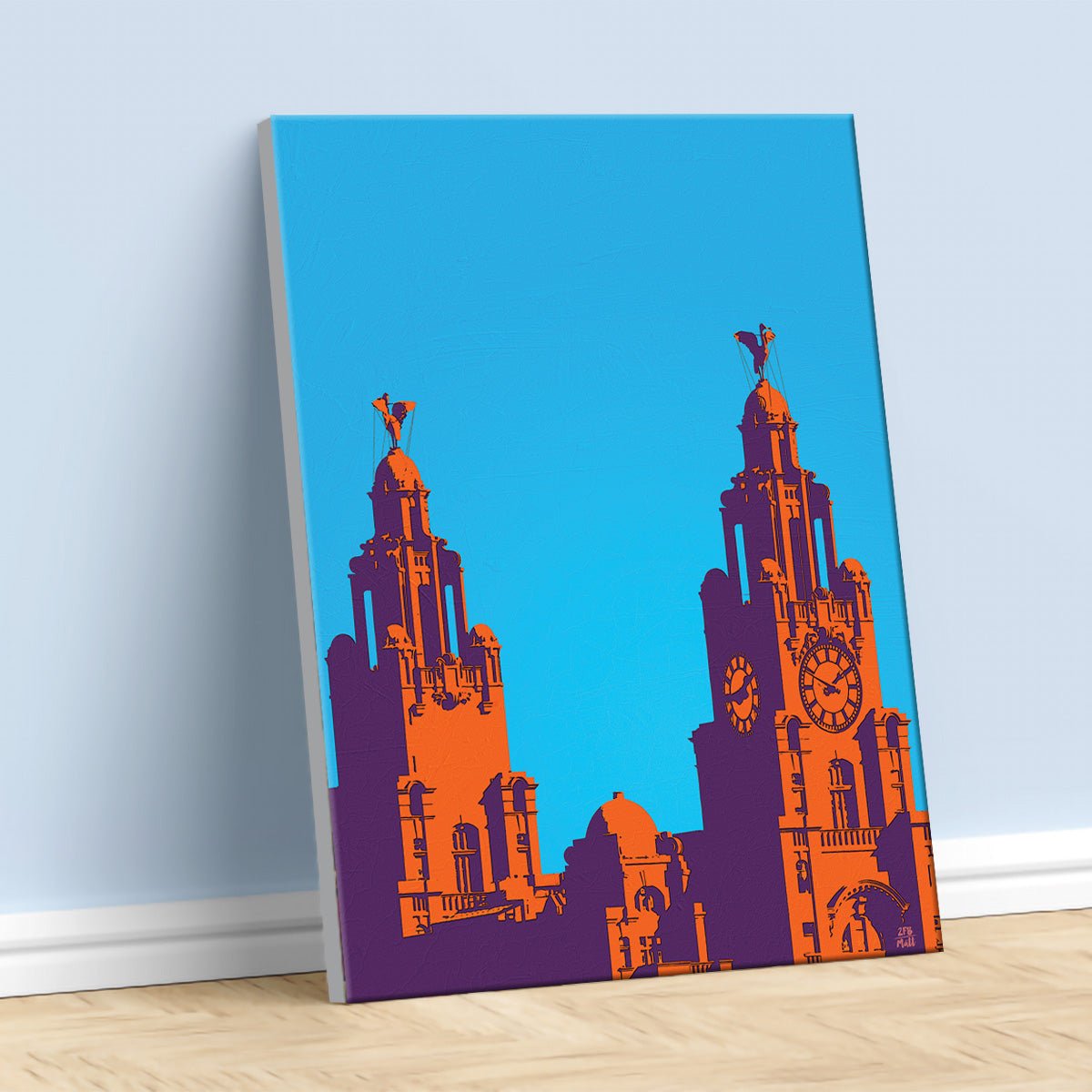 Liver Dawn artwork on Canvas Custom Signs from Twofb.com signs for bars