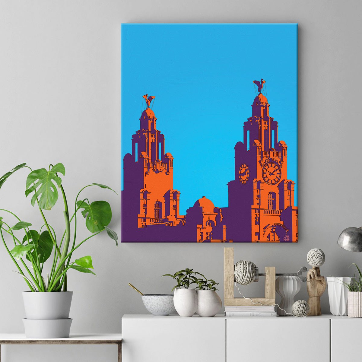 Liver Dawn artwork on Canvas Custom Signs from Twofb.com signs for bars