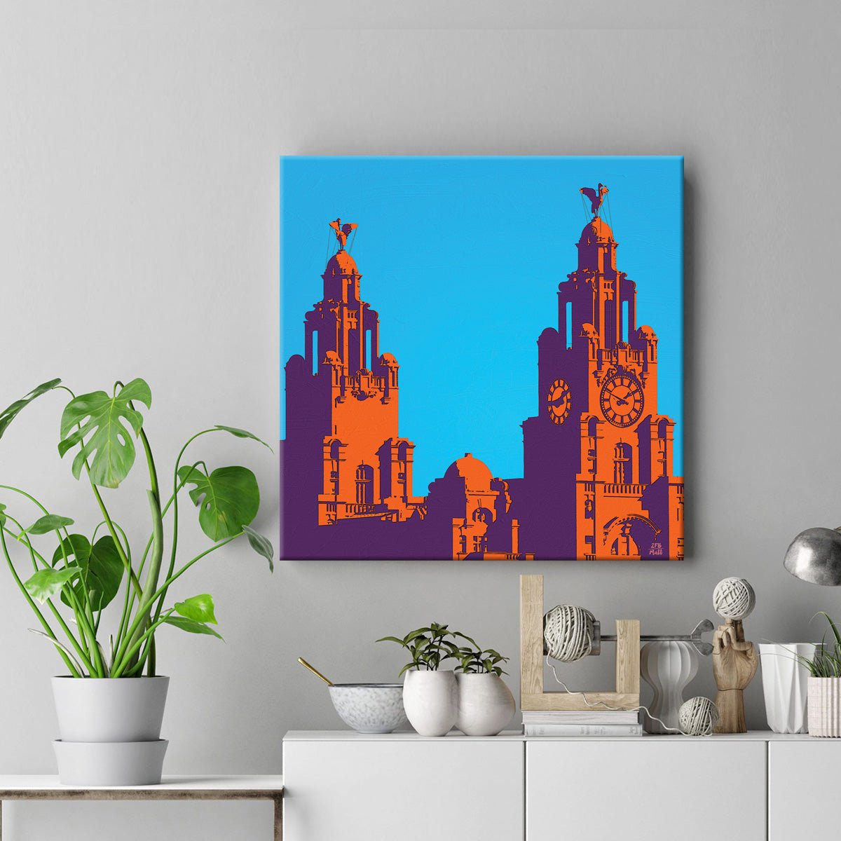 Liver Dawn artwork on Canvas Custom Signs from Twofb.com signs for bars