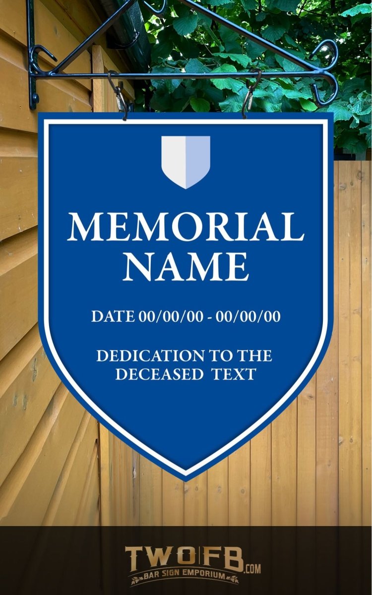 Memorial plaque Personalised Bar Sign Custom Signs from Twofb.com  Pub signs made to order