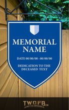 Load image into Gallery viewer, Memorial plaque Personalised Bar Sign Custom Signs from Twofb.com  Pub signs made to order
