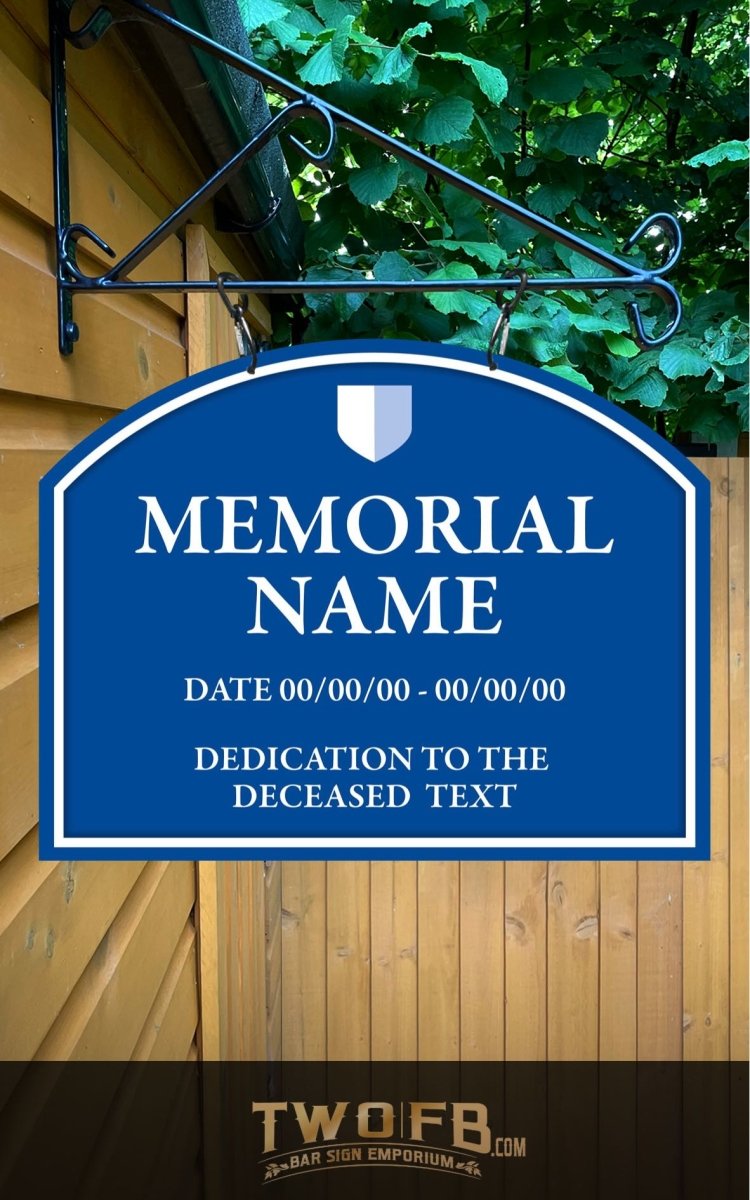 Memorial plaque Personalised Bar Sign Custom Signs from Twofb.com Custom bar signs