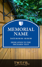 Load image into Gallery viewer, Memorial plaque Personalised Bar Sign Custom Signs from Twofb.com Custom bar signs
