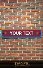 Load image into Gallery viewer, Modern Road Signs | Man Cave Sign | Pub Shed Sign |White on Claret
