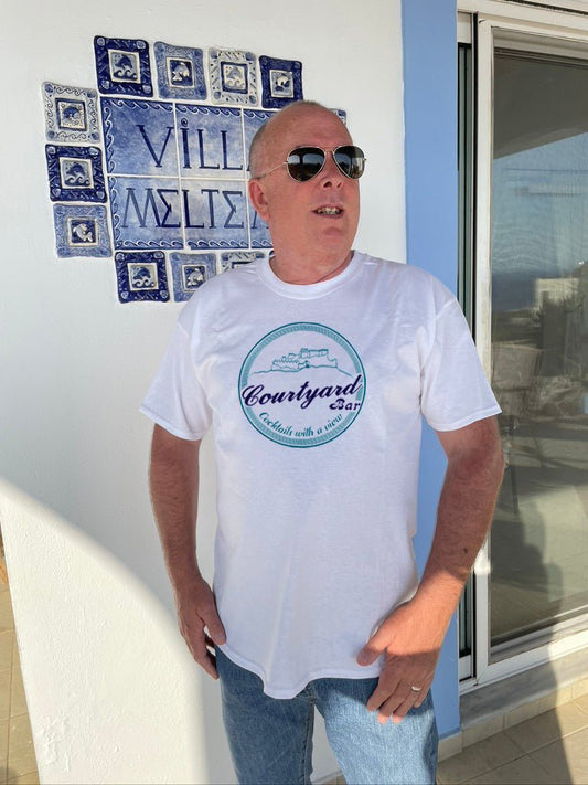 Official Courtyard Bar - Lindos T-Shirt Custom Signs from Twofb.com signs for bars