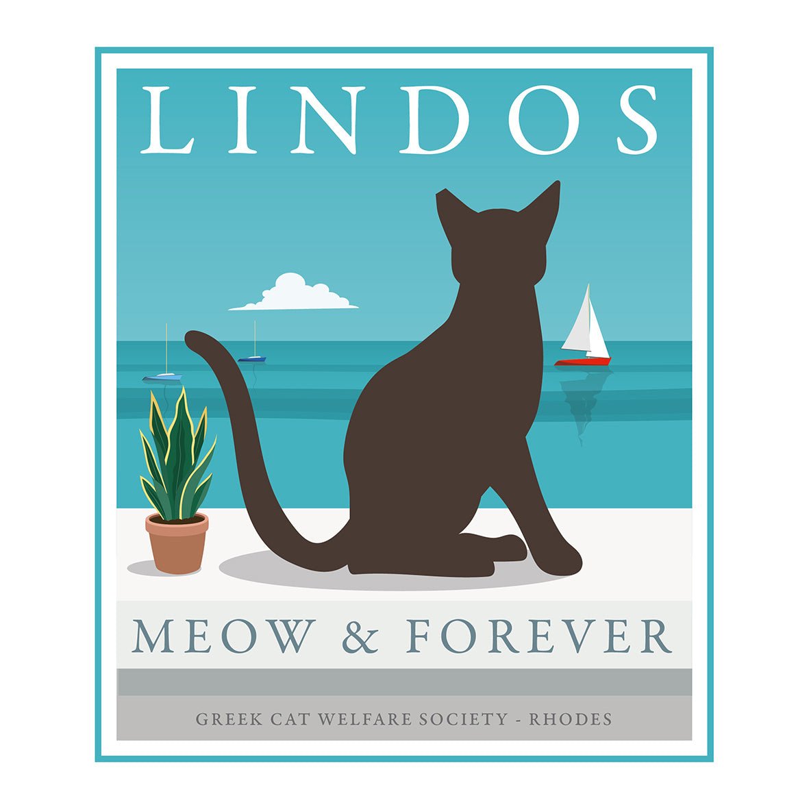Official GCWS Rhodes Meow & Forever Cat T-Shirt Unisex-01 Custom Signs from Twofb.com signs for bars