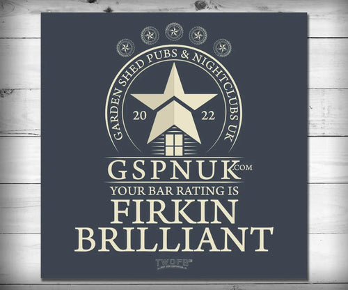 Official GSPNUK 2022 Award Wall Plaque Custom Signs from Twofb.com signs for bars