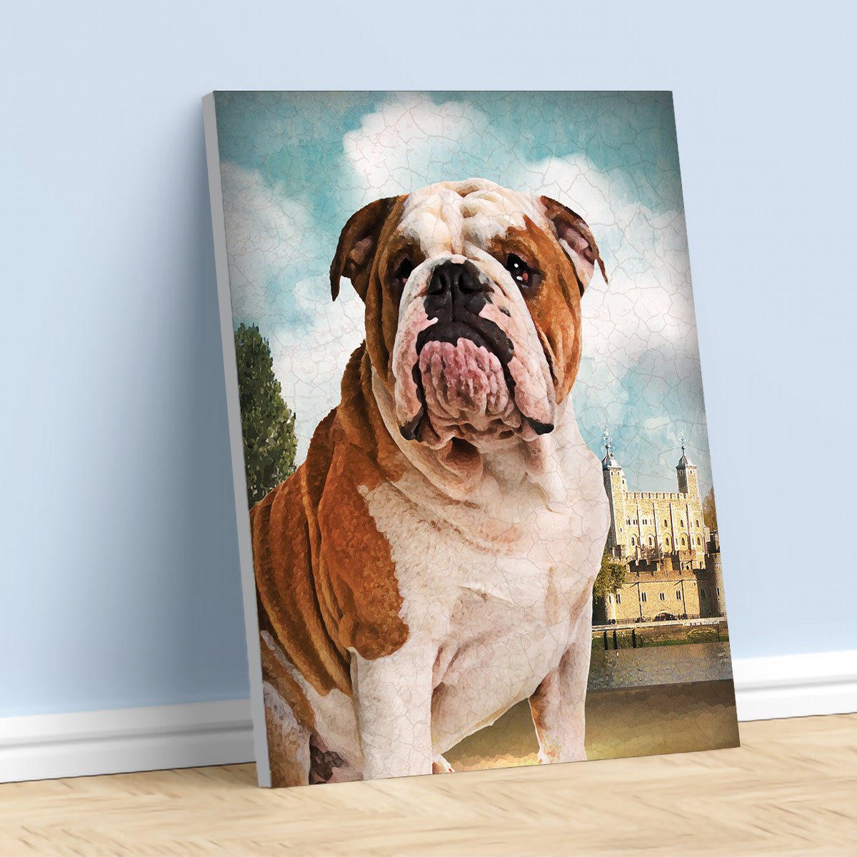 Old Bull Dog artwork on Canvas Custom Signs from Twofb.com signs for bars