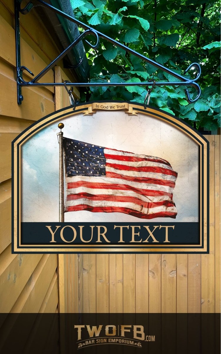 Old Glory Personalised Bar Sign Custom Signs from Twofb.com signs for home bars