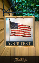 Load image into Gallery viewer, Old Glory Personalised Bar Sign Custom Signs from Twofb.com Hanging pub signs
