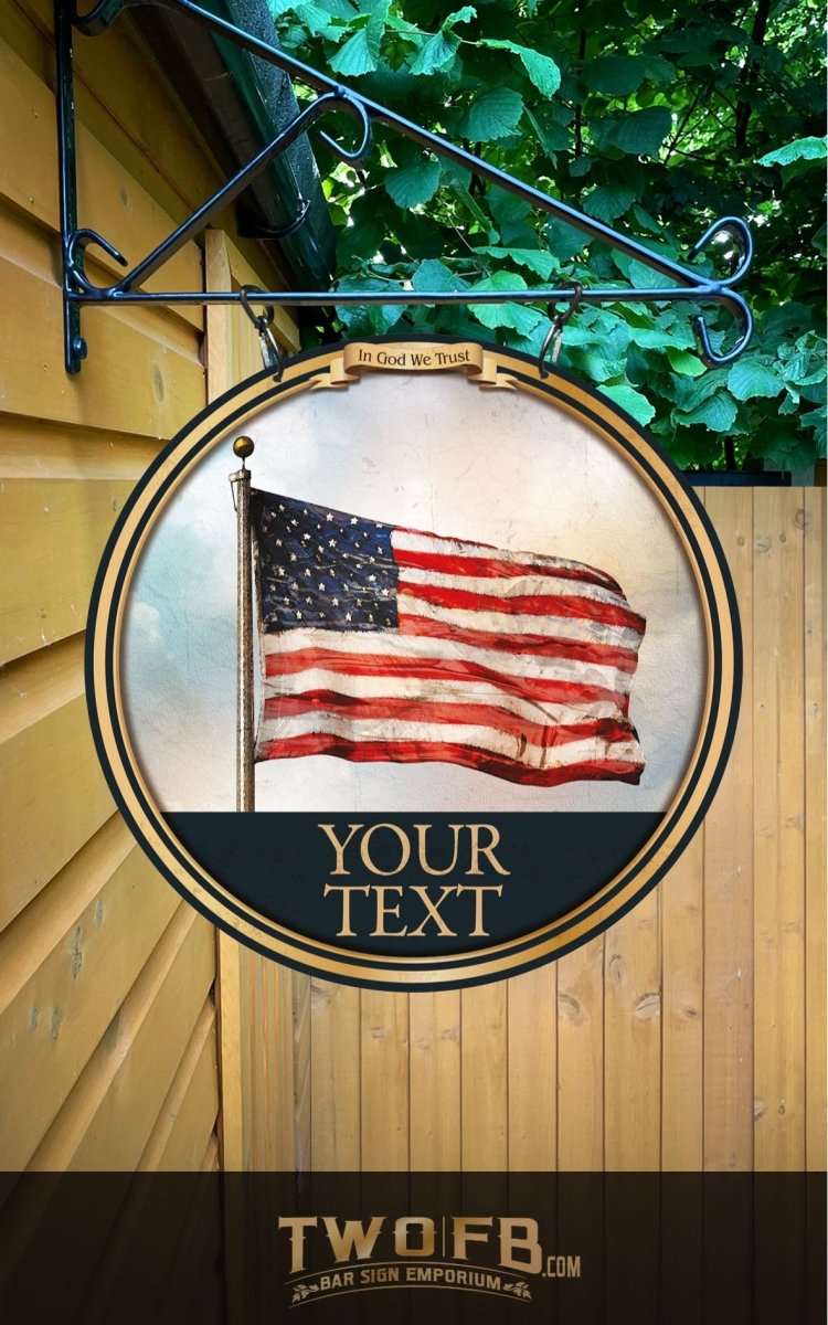 Old Glory Personalised Bar Sign Custom Signs from Twofb.com Bar signs UK