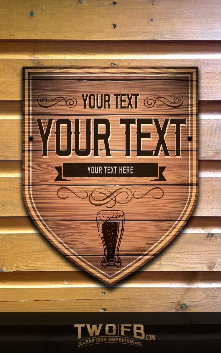 Old School Bar Personalised Bar Sign Custom Signs from Twofb.com garden bar signs