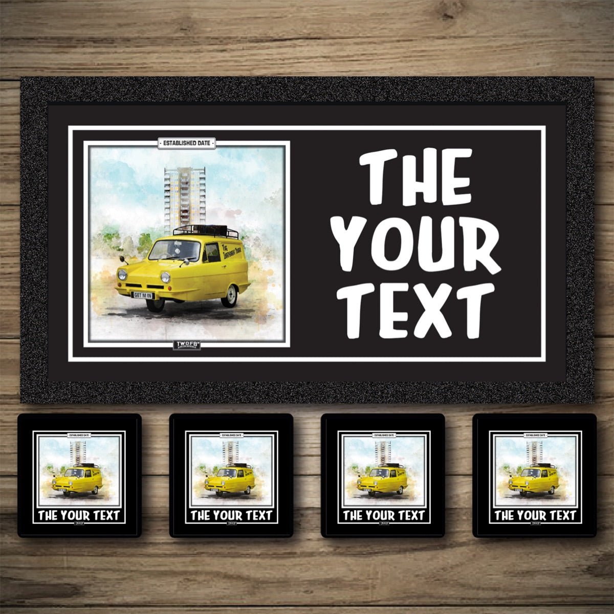 Personalised Bar Mats | Custom Bar Runners | Independent Trader | Only Fools & Horses