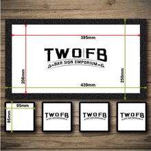 Load image into Gallery viewer, Personalised Bar Mats | Custom Bar Runners | Irish Shamrock Chalkboard | Bar sign
