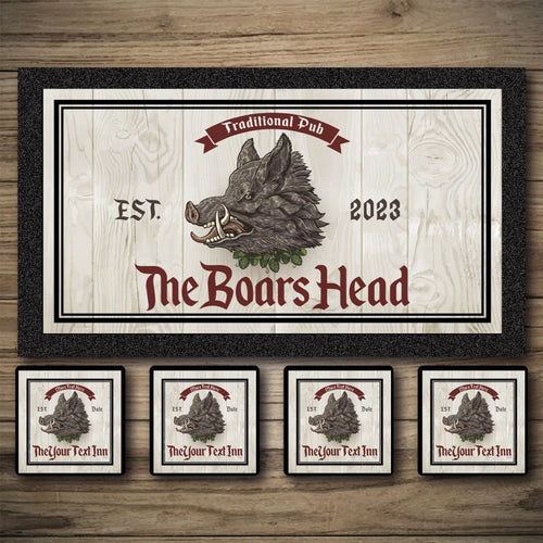 Personalised Bar Mats | Drip Mats | Custom Bar Runners | Boars Head