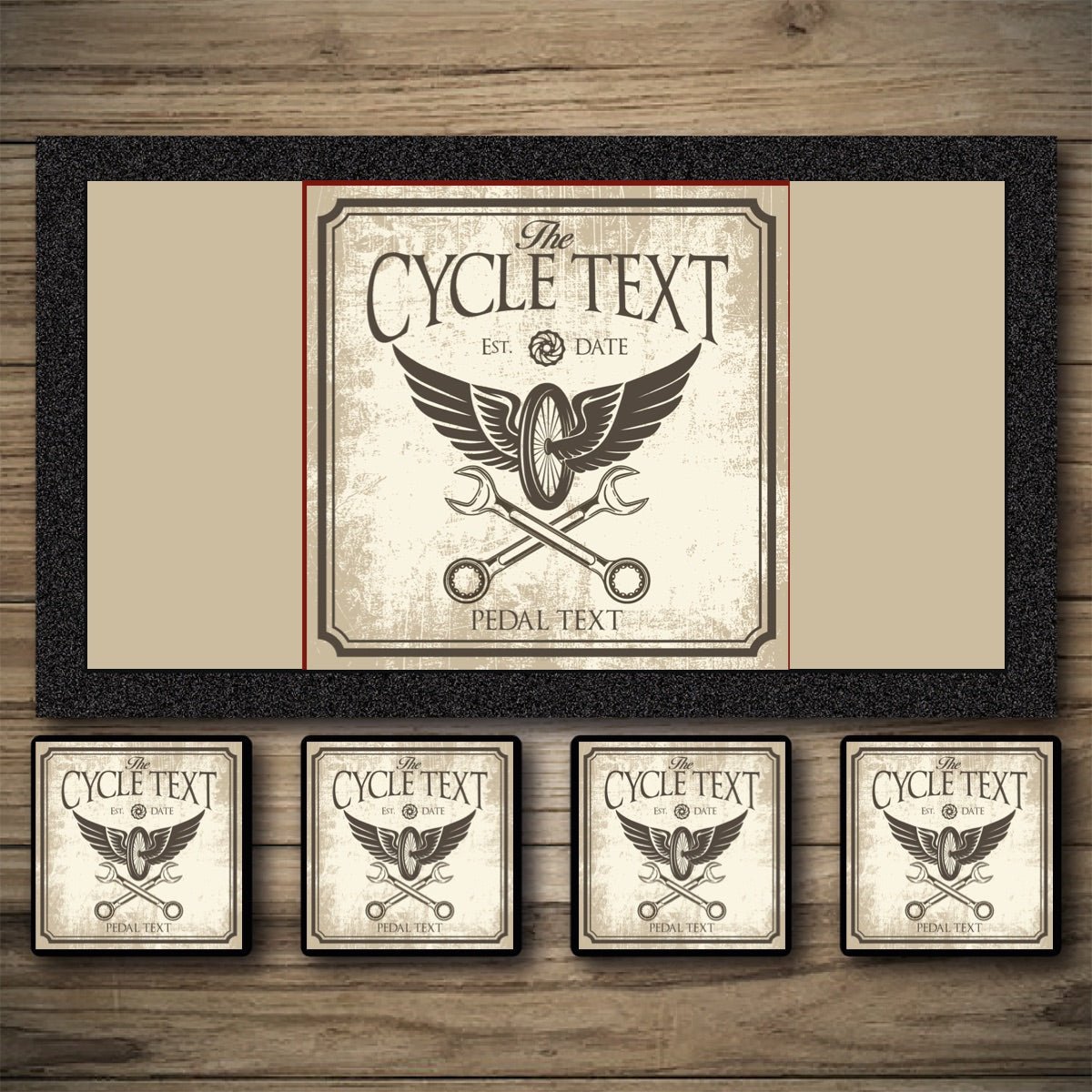 Personalised Bar Mats | Drip Mats | Custom Bar Runners | Cycle Inn