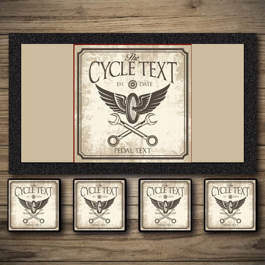 Personalised Bar Mats | Drip Mats | Custom Bar Runners | Cycle Inn