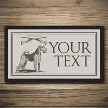 Load image into Gallery viewer, Personalised Bar Mats | Drip Mats | Custom Bar Runners | Dog &amp; Gun
