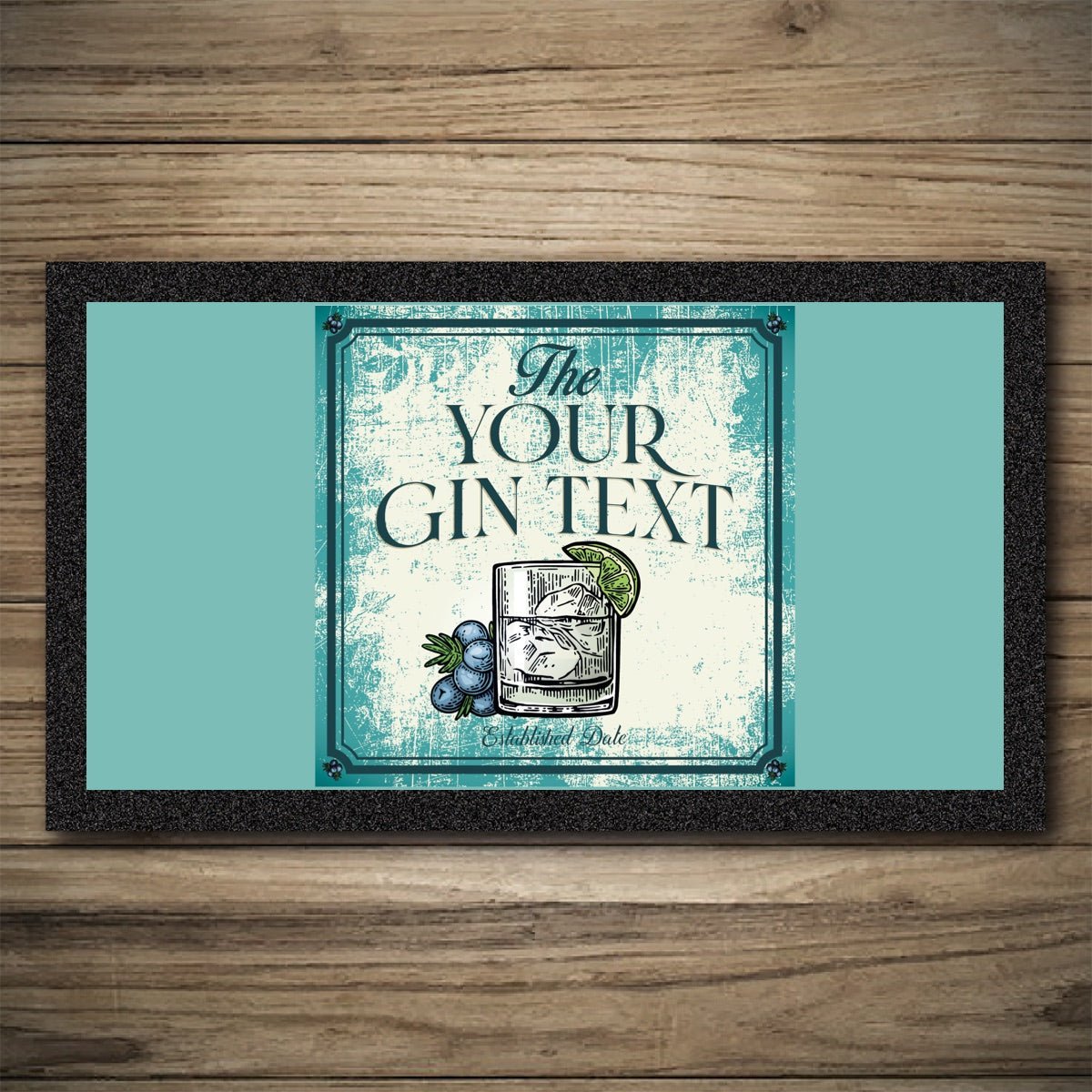 Personalised Bar Mats | Drip Mats | Custom Bar Runners | Garden Gin Bar