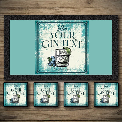 Personalised Bar Mats | Drip Mats | Custom Bar Runners | Garden Gin Bar