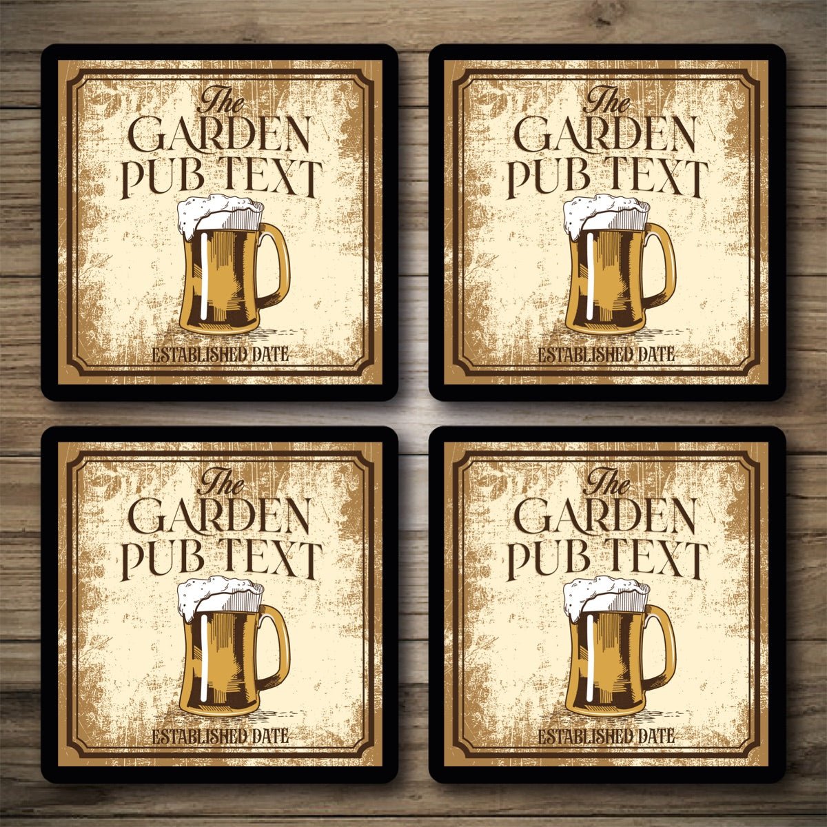 Personalised Bar Mats | Drip Mats | Custom Bar Runners | Garden Pub