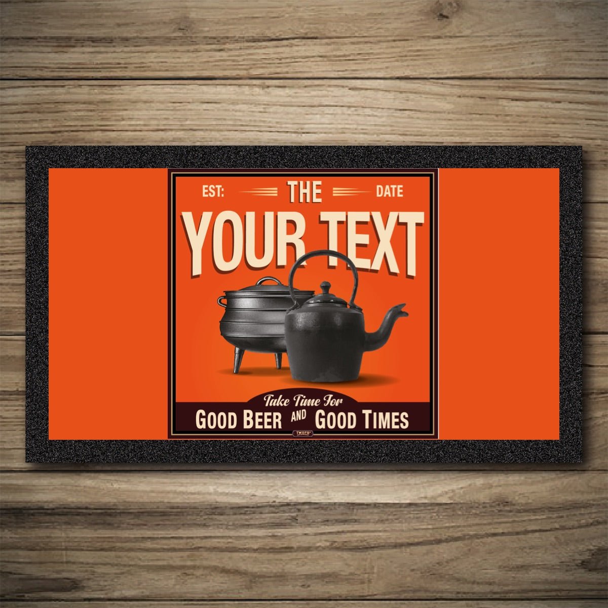 Personalised Bar Mats | Drip Mats | Custom Bar Runners | Pot & Kettle