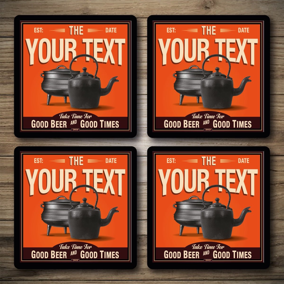 Personalised Bar Mats | Drip Mats | Custom Bar Runners | Pot & Kettle