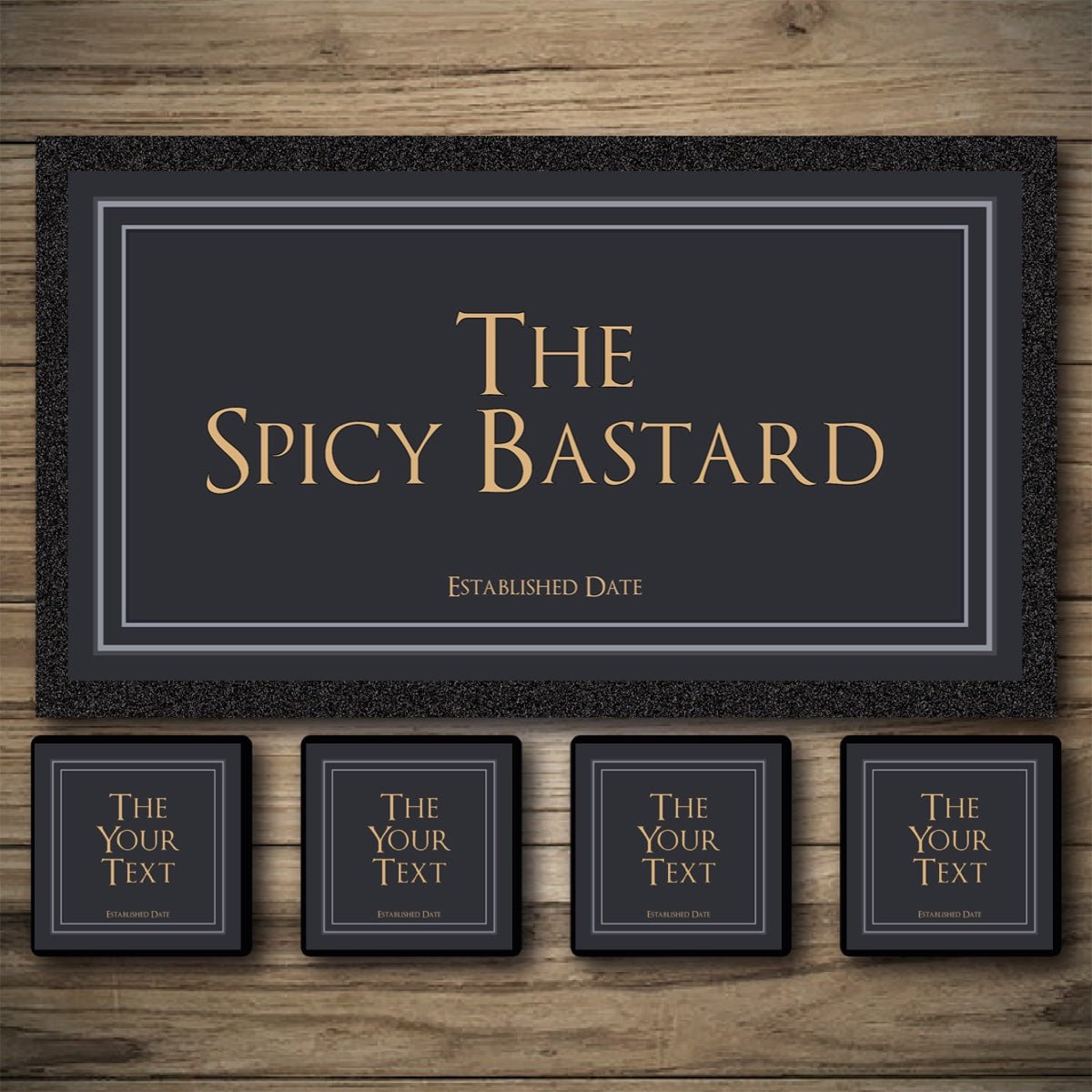 Personalised Bar Mats | Drip Mats | Custom Bar Runners | Spicy Bastard
