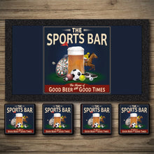 Load image into Gallery viewer, Personalised Bar Mats | Drip Mats | Custom Bar Runners | Sports Bar
