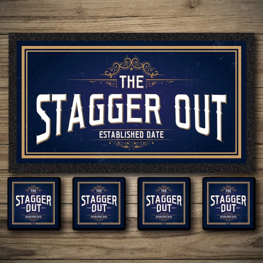 Beer Mats and Bar Runners from Two Fat Blokes. Add your bar name or pub shed name to personalise your Personalised Bar Mats, Drip Mats, Custom Bar Runners, and coasters