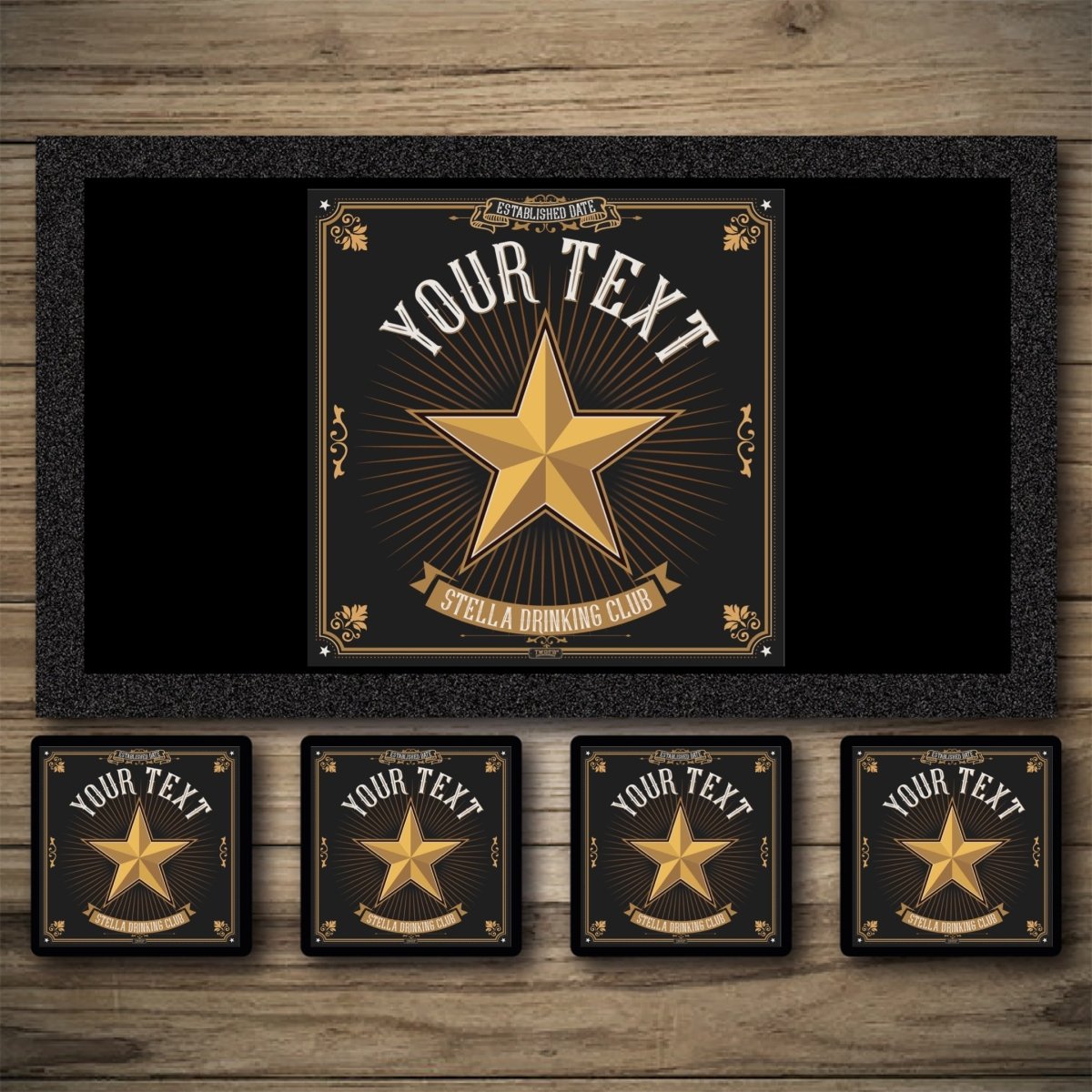 Personalised Bar Mats | Drip Mats | Custom Bar Runners | Star Inn