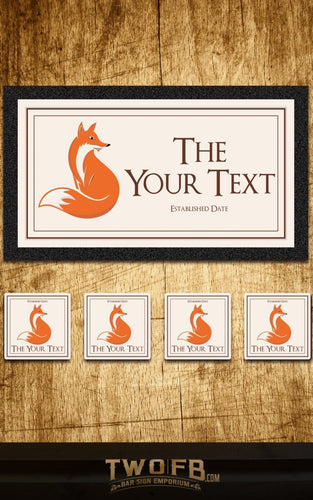 Personalised Bar Mats | Drip Mats | Custom Bar Runners | The Lazy Fox