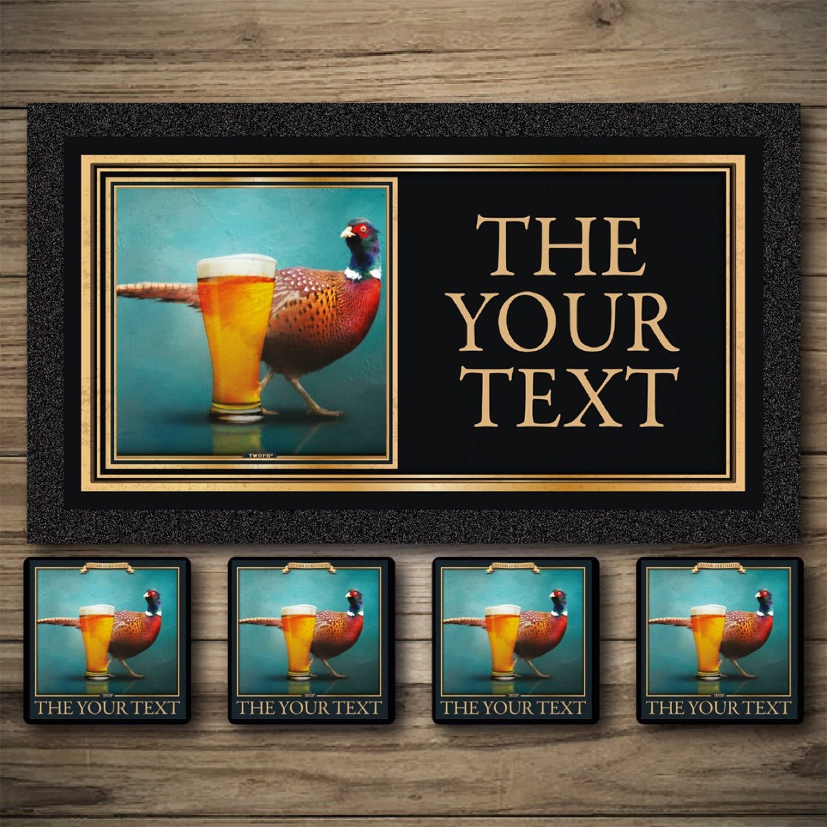Personalised Bar Mats | Drip Mats | Custom Bar Runners | Pheasant Arms