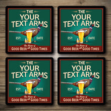 Load image into Gallery viewer, Personalised Bar Mats | Drip Mats | Custom Bar Runners | Pheasant Pluckers Arms
