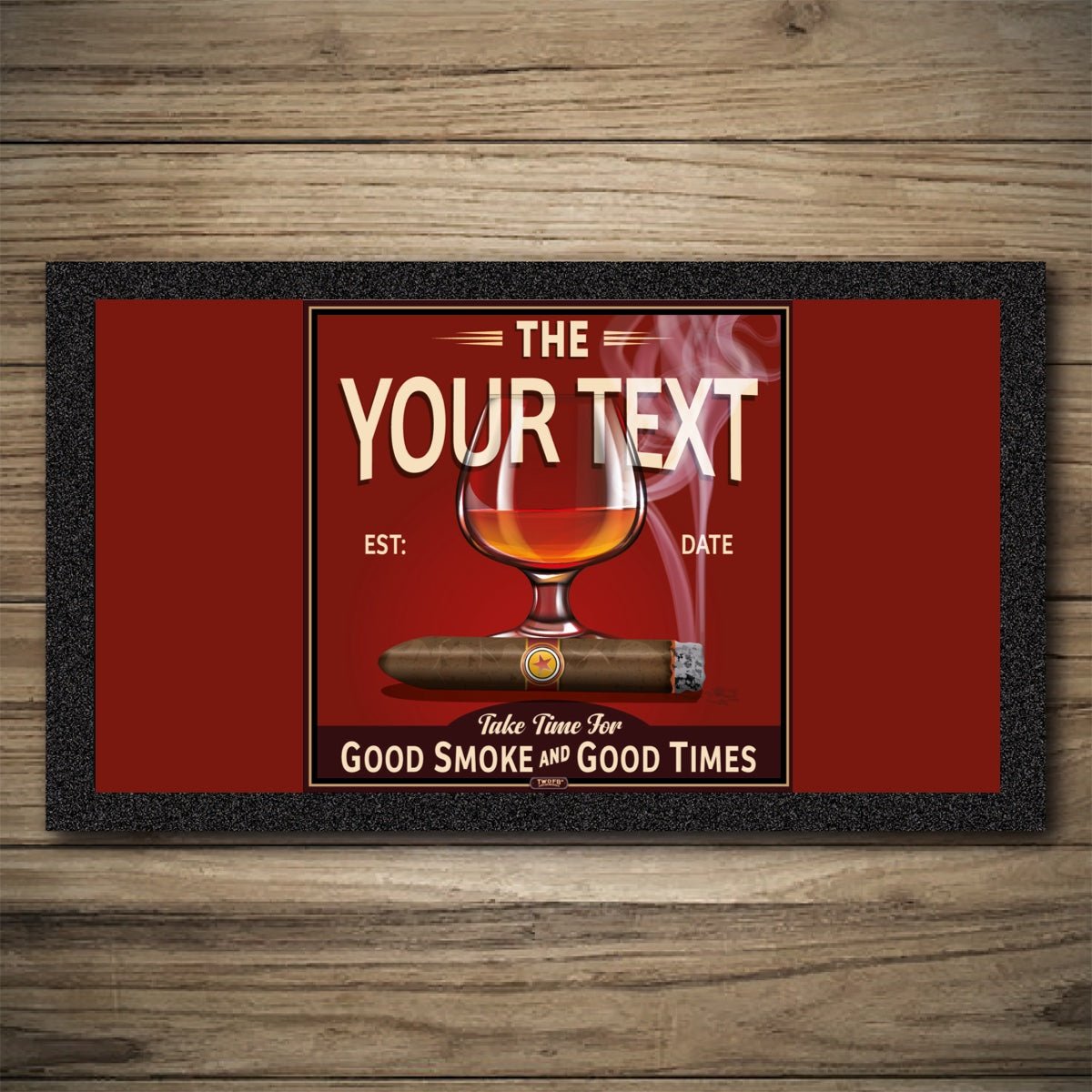 Personalised Bar Mats | Drip Mats | Custom Bar Runners | The Smoke Inn