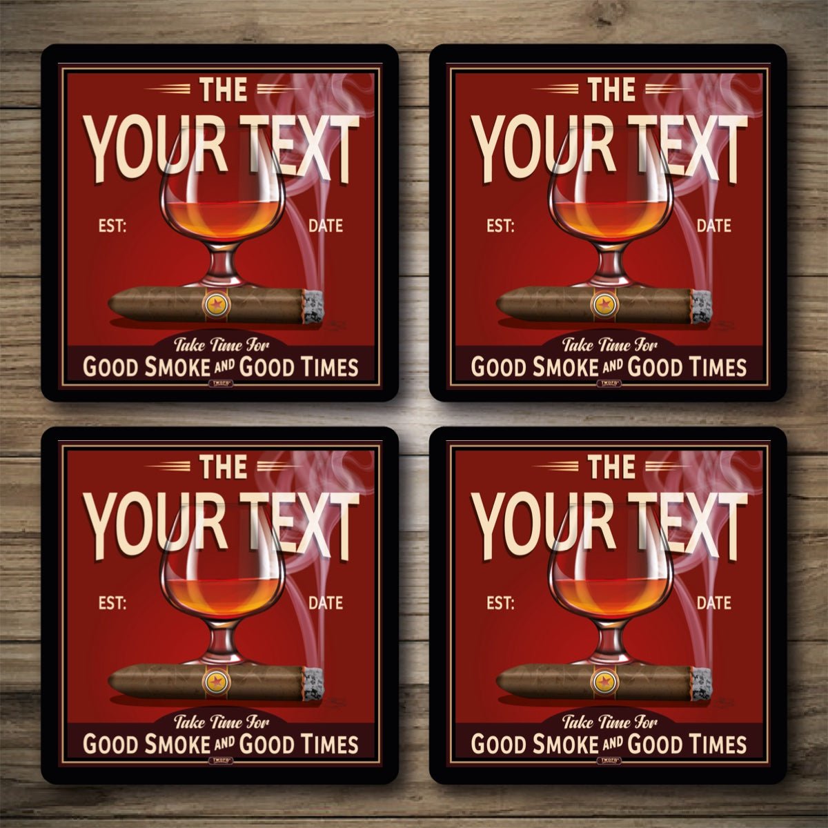 Personalised Bar Mats | Drip Mats | Custom Bar Runners | The Smoke Inn